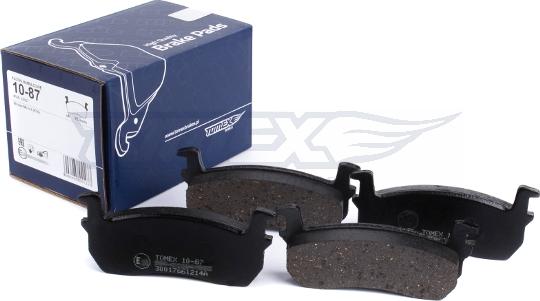 TOMEX brakes TX 10-87 - Bremžu uzliku kompl., Disku bremzes www.autospares.lv