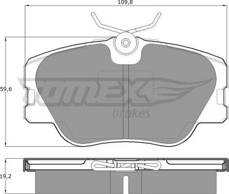 TOMEX brakes TX 10-21 - Bremžu uzliku kompl., Disku bremzes www.autospares.lv