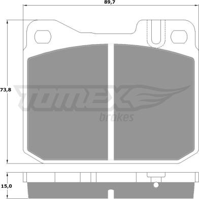 TOMEX brakes TX 10-22 - Bremžu uzliku kompl., Disku bremzes www.autospares.lv