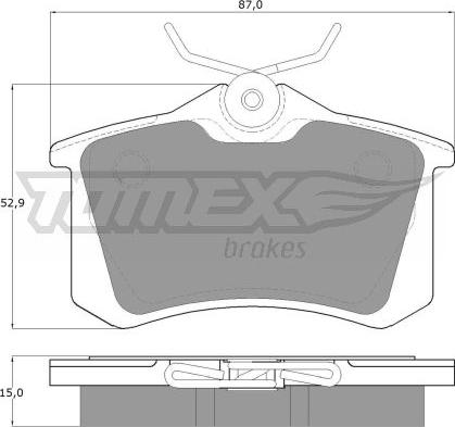 TOMEX brakes TX 10-78 - Bremžu uzliku kompl., Disku bremzes www.autospares.lv