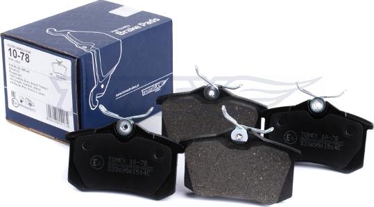 TOMEX brakes TX 10-78 - Bremžu uzliku kompl., Disku bremzes www.autospares.lv