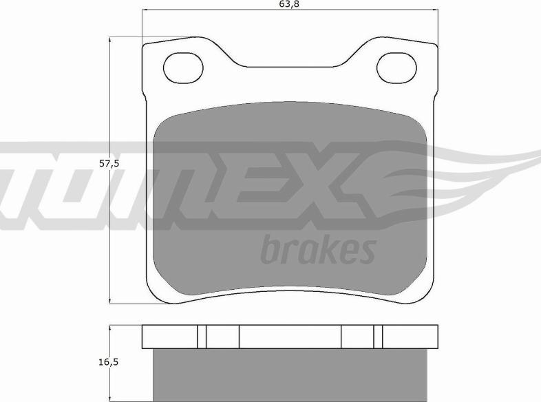 TOMEX brakes TX 11-94 - Bremžu uzliku kompl., Disku bremzes www.autospares.lv