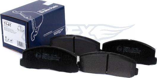 TOMEX brakes TX 11-41 - Bremžu uzliku kompl., Disku bremzes autospares.lv