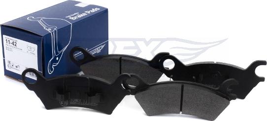 TOMEX brakes TX 11-42 - Bremžu uzliku kompl., Disku bremzes www.autospares.lv