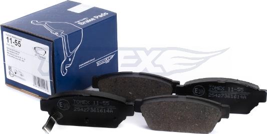 TOMEX brakes TX 11-55 - Bremžu uzliku kompl., Disku bremzes www.autospares.lv