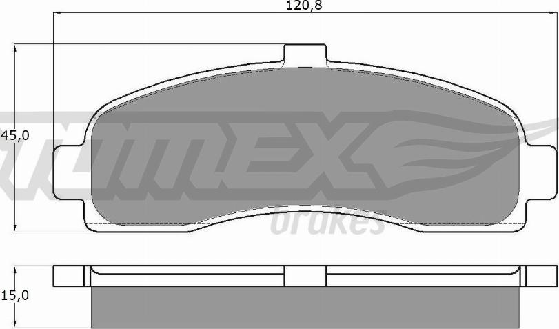 TOMEX brakes TX 11-10 - Bremžu uzliku kompl., Disku bremzes www.autospares.lv