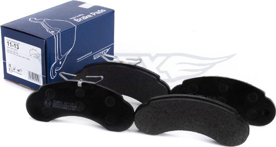 TOMEX brakes TX 11-13 - Bremžu uzliku kompl., Disku bremzes www.autospares.lv