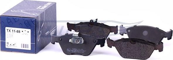 TOMEX brakes TX 11-88 - Bremžu uzliku kompl., Disku bremzes www.autospares.lv