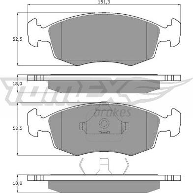 TOMEX brakes TX 11-32 - Bremžu uzliku kompl., Disku bremzes www.autospares.lv