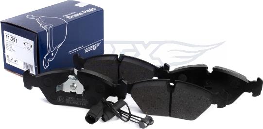 TOMEX brakes TX 11-291 - Bremžu uzliku kompl., Disku bremzes www.autospares.lv