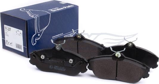 TOMEX brakes TX 11-27 - Тормозные колодки, дисковые, комплект www.autospares.lv