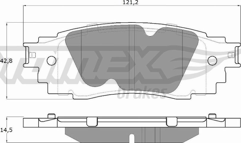 TOMEX brakes TX 18-98 - Bremžu uzliku kompl., Disku bremzes www.autospares.lv