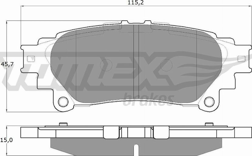 TOMEX brakes TX 18-40 - Bremžu uzliku kompl., Disku bremzes autospares.lv