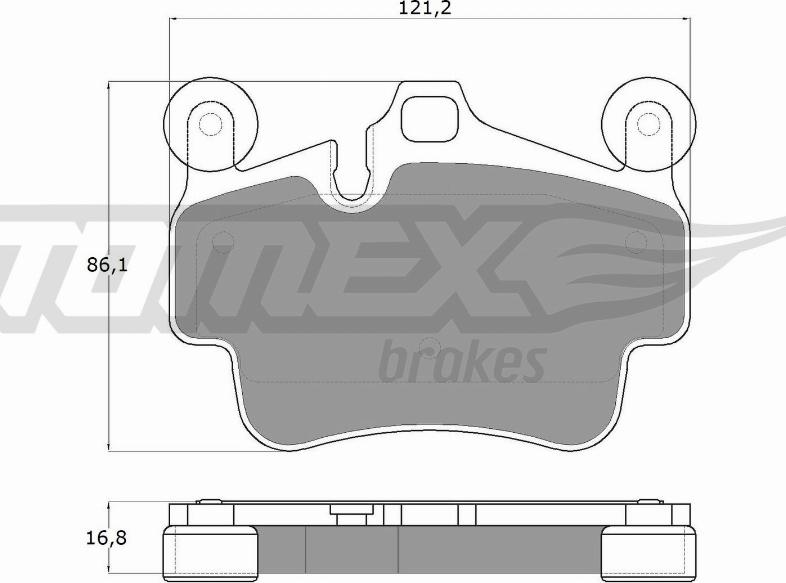 TOMEX brakes TX 18-00 - Bremžu uzliku kompl., Disku bremzes www.autospares.lv