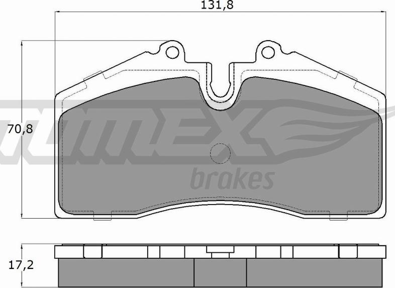 TOMEX brakes TX 18-01 - Bremžu uzliku kompl., Disku bremzes autospares.lv