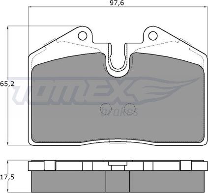 TOMEX brakes TX 18-02 - Bremžu uzliku kompl., Disku bremzes www.autospares.lv