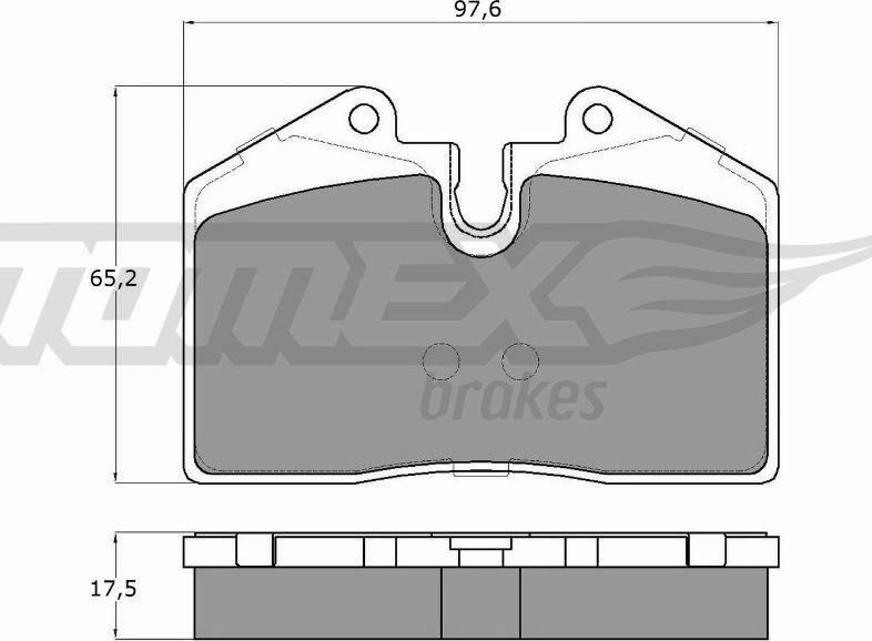 TOMEX brakes TX 18-02 - Bremžu uzliku kompl., Disku bremzes www.autospares.lv