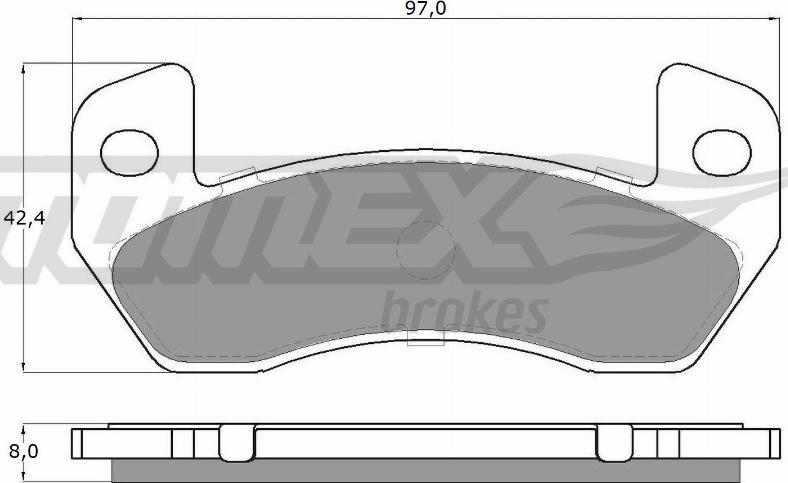 TOMEX brakes TX 18-83 - Bremžu uzliku kompl., Disku bremzes www.autospares.lv