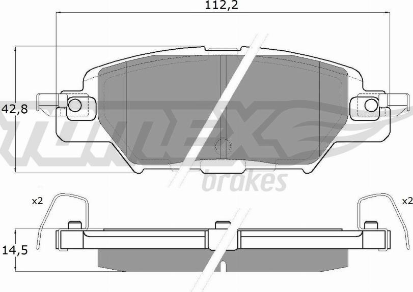 TOMEX brakes TX 18-31 - Bremžu uzliku kompl., Disku bremzes www.autospares.lv