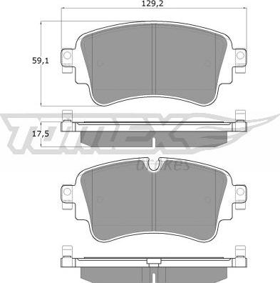 TOMEX brakes TX 18-23 - Bremžu uzliku kompl., Disku bremzes www.autospares.lv