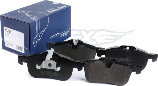 TOMEX brakes TX 13-55 - Bremžu uzliku kompl., Disku bremzes www.autospares.lv