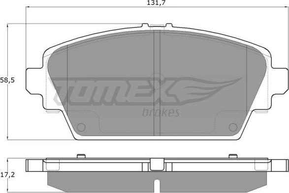 TOMEX brakes TX 12-94 - Bremžu uzliku kompl., Disku bremzes autospares.lv