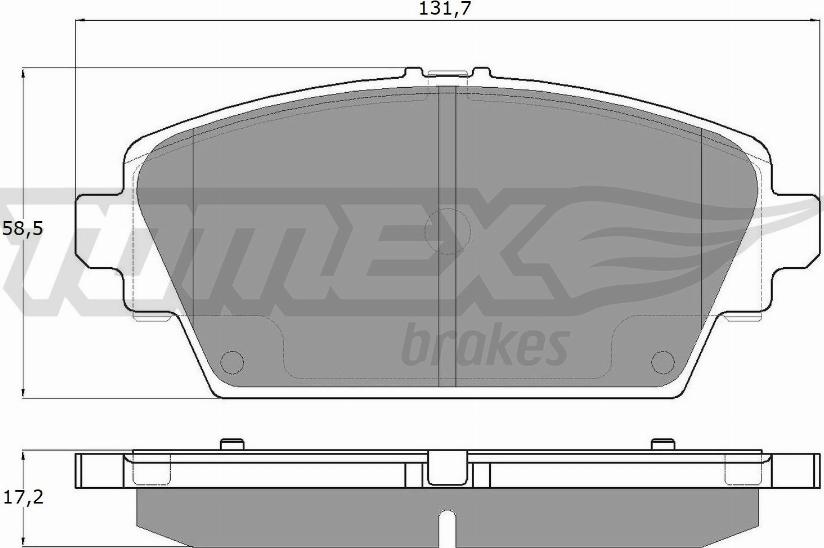 TOMEX brakes TX 12-94 - Bremžu uzliku kompl., Disku bremzes autospares.lv