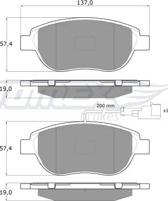 Pagid 8DB355011331 - Тормозные колодки, дисковые, комплект www.autospares.lv