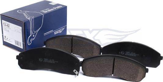 TOMEX brakes TX 12-42 - Bremžu uzliku kompl., Disku bremzes www.autospares.lv