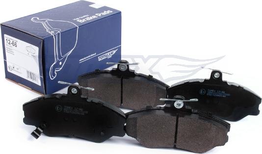 TOMEX brakes TX 12-66 - Bremžu uzliku kompl., Disku bremzes www.autospares.lv