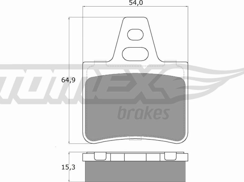 TOMEX brakes TX 12-06 - Bremžu uzliku kompl., Disku bremzes www.autospares.lv