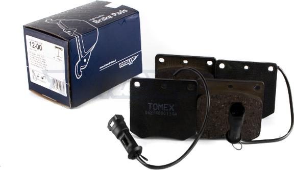 TOMEX brakes TX 12-00 - Bremžu uzliku kompl., Disku bremzes www.autospares.lv