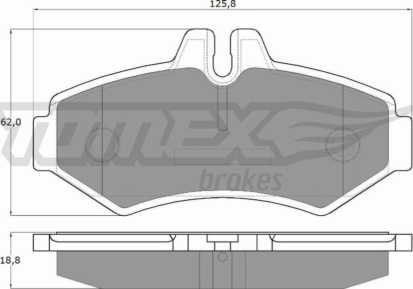 TOMEX brakes TX 12-34 - Bremžu uzliku kompl., Disku bremzes autospares.lv