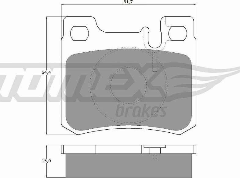 TOMEX brakes TX 12-30 - Bremžu uzliku kompl., Disku bremzes autospares.lv