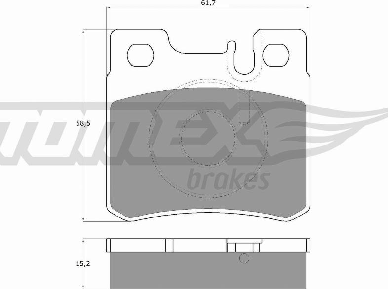 TOMEX brakes TX 12-33 - Bremžu uzliku kompl., Disku bremzes www.autospares.lv