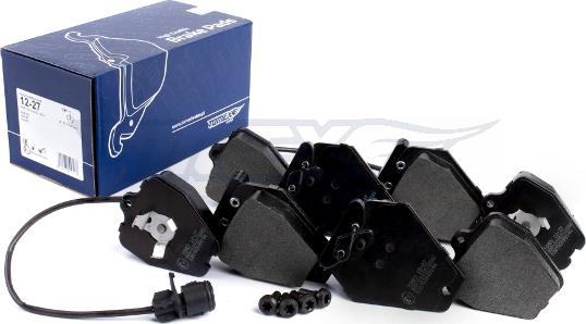 TOMEX brakes TX 12-27 - Bremžu uzliku kompl., Disku bremzes www.autospares.lv