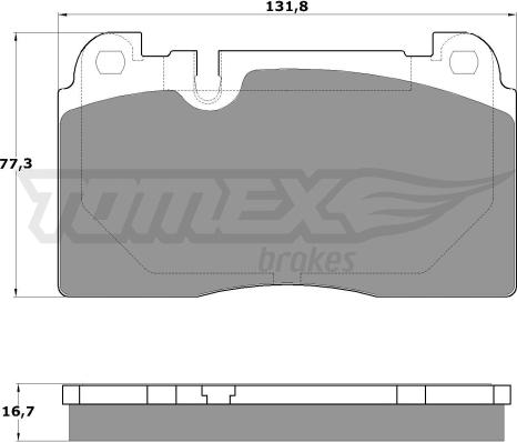 TOMEX brakes TX 17-06 - Bremžu uzliku kompl., Disku bremzes www.autospares.lv