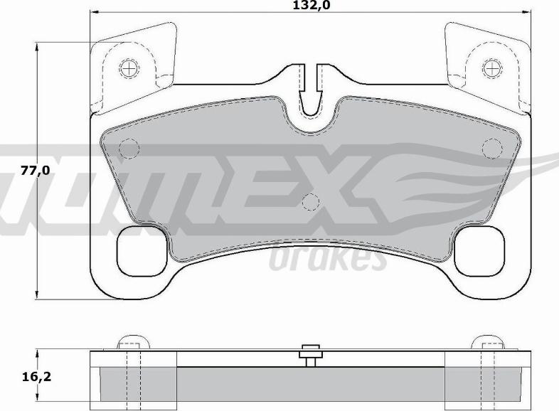 TOMEX brakes TX 17-15 - Тормозные колодки, дисковые, комплект www.autospares.lv