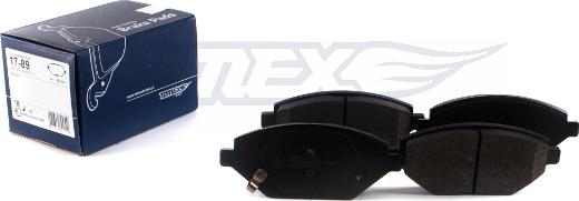 TOMEX brakes TX 17-89 - Bremžu uzliku kompl., Disku bremzes www.autospares.lv