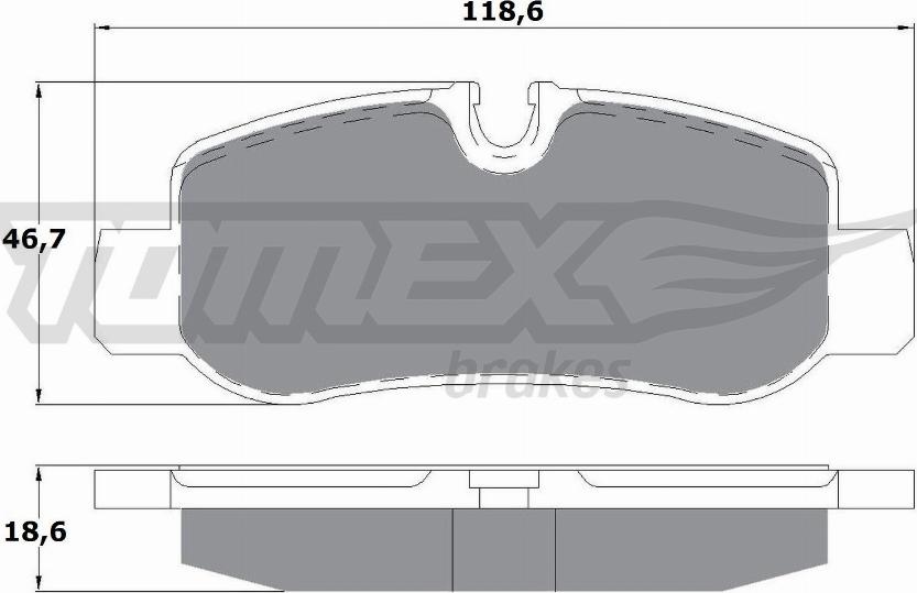 TOMEX brakes TX 17-81 - Bremžu uzliku kompl., Disku bremzes www.autospares.lv