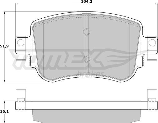 TOMEX brakes TX 17-32 - Bremžu uzliku kompl., Disku bremzes autospares.lv