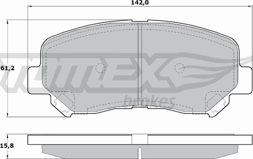 TOMEX brakes TX 17-25 - Тормозные колодки, дисковые, комплект www.autospares.lv