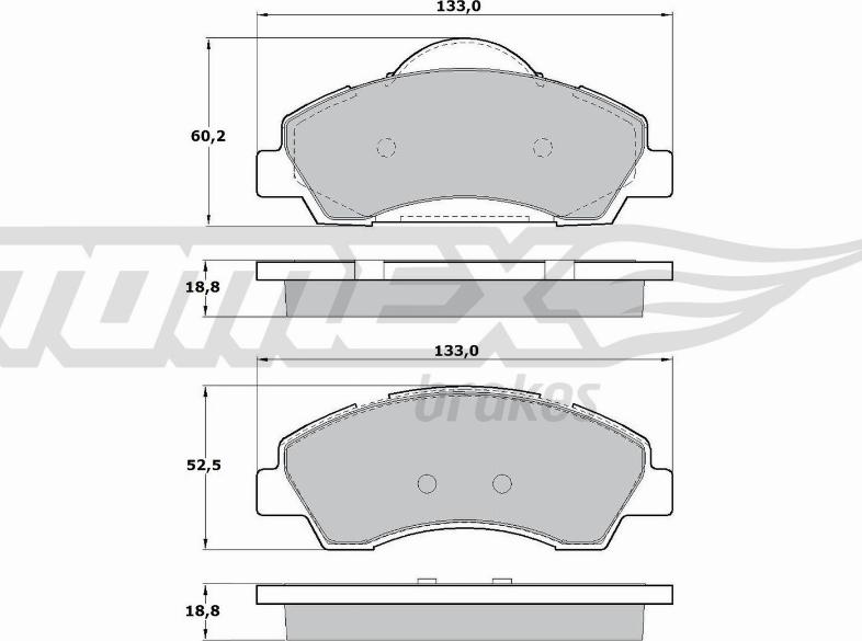 TOMEX brakes TX 17-28 - Bremžu uzliku kompl., Disku bremzes www.autospares.lv