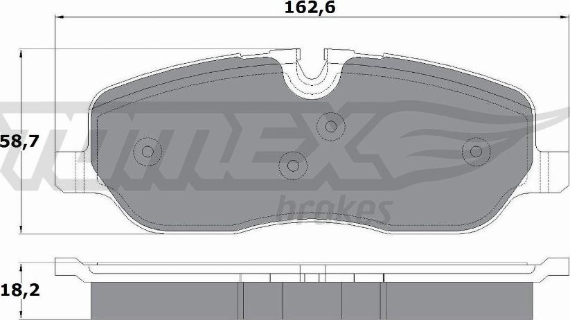 TOMEX brakes TX 17-71 - Bremžu uzliku kompl., Disku bremzes www.autospares.lv