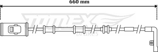 TOMEX brakes TX 30-96 - Indikators, Bremžu uzliku nodilums www.autospares.lv