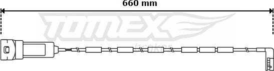 TOMEX brakes TX 30-93 - Сигнализатор, износ тормозных колодок www.autospares.lv