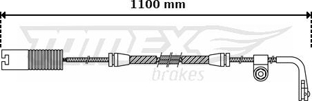 TOMEX brakes TX 30-44 - Indikators, Bremžu uzliku nodilums www.autospares.lv