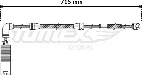 TOMEX brakes TX 30-42 - Indikators, Bremžu uzliku nodilums www.autospares.lv