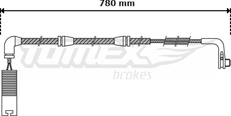 TOMEX brakes TX 30-47 - Indikators, Bremžu uzliku nodilums autospares.lv