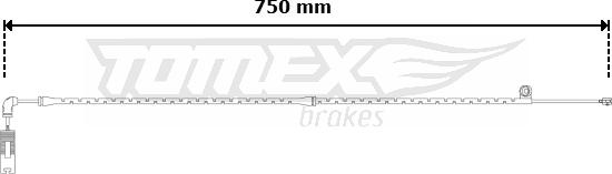 TOMEX brakes TX 30-59 - Indikators, Bremžu uzliku nodilums autospares.lv